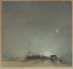 Six O'Clock by Tom Balfour Garrett, Monotype, sold Oct 2023