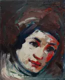 Ian Armstrong, Head Study, Oil on Canvas on Board