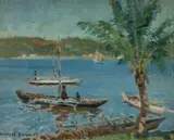 Charles David Jones Bryant, New Guinea, 1924, Oil on Canvas on Board