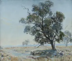 Howard Barron, Near Gundagai, NSW, 1940, Oil on Canvas on Board