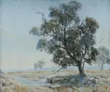 Howard Barron, Near Gundagai, NSW, 1940, Oil on Canvas on Board