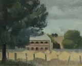 Jack Carington Smith, Country Estate, 1943, Oil on Canvas