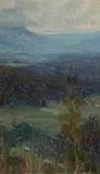Norah Gurdon, View from the Dandenongs [VIC], Oil on Board