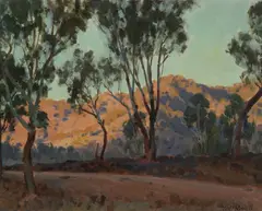 William Rowell, Sunlit Hill, Oil on Canvas