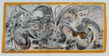 Jan Van Wieringen, Tableau of Birds and Waves, Oil & Mixed Media on Paper on Board