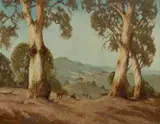 Frank Mutsaers, Summer Landscape, Oil on Canvas on Board