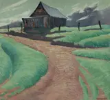 Melville Haysom, Tracks, Oil on Canvas on Board
