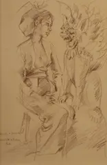 Louis Kahan, Beauty and Garuda (Bali), Conte