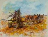 Hugh Sawrey, Song of the Wheat 2, Oil on Canvas