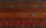 Bob Marchant, Wandering Along the Gun Barrel Highway, 1990, Oil on Canvas