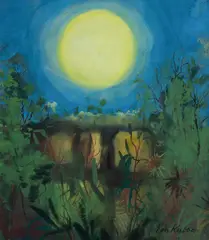 Eva Kubbos, Early Sun, Gouache