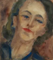 Danila Vassilieff, Deciding, c.1945-46, W/Clr & Gouache