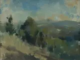 L. Scott Pendlebury, Hillside Menzies Creek [Victoria], Oil on Board