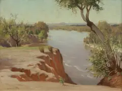 Charles Wheeler, The River Murray, Oil on Canvas