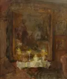 Alice Marion Ellen Bale, Interior, Oil on Canvas