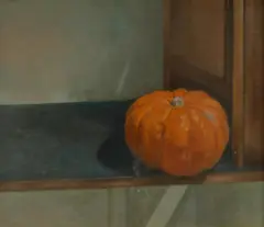 Brian Dunlop, Still Life with Pumpkin, Oil on Canvas