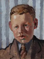 Jeffrey Smart, George O'Dea in the Sun, 1945, Oil on Canvas