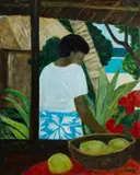 Islander and Still Life by Ray Crooke, Oil on Canvas, sold Aug 2023