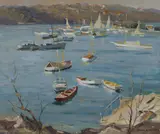 James Ranalph Jackson, Afternoon, Pearl Bay [Sydney], Oil on Board