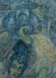 Rosaleen Norton, The Bells, Coloured Pencils & Graphite