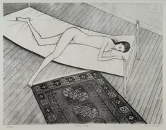 Nude on Bed by John Brack, 1972, Lithograph 23/25, sold Aug 2023