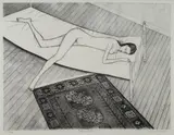 John Brack, Nude on Bed