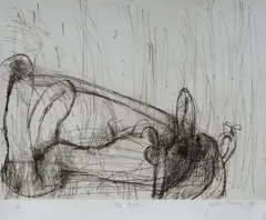 The Bath by John Olsen, 1994, Etching A/P, sold Aug 2023
