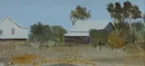 Ray Crooke, Bush Homestead, Gouache