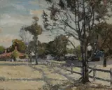 James Muir Auld, Afternoon Shadows, Oil on Canvas on Board