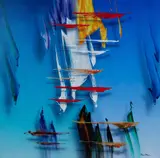 Ben Stack, New Worlds, Acrylic on Canvas