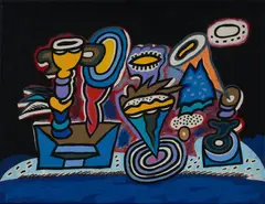 Black Weather by Alun Leach-Jones, Acrylic on Canvas, sold Aug 2023