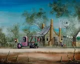 Max Mannix, The Next Door Neighbour, Oil on Board