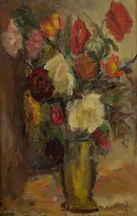 Moya Dyring, Roses, 1961, Oil on Board