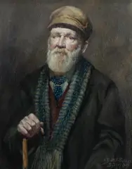 Antonio Dattilo Rubbo, Portrait of a Gentleman, Sydney, 1909, W/Clr & Pastel