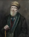 Antonio Dattilo Rubbo, Portrait of a Gentleman, Sydney, 1909, W/Clr & Pastel
