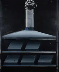 Jan Senbergs, The File, Oil on Canvas on Board