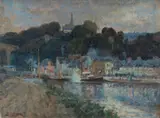 Harold Septimus Power, River Town with Viaduct