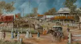 John Guy, Eastern Aspect (Nerang St, Southport, Qld, c.1890), Oil on Canvas