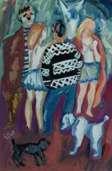 Elsa Russell, Circus Performers, Gouache