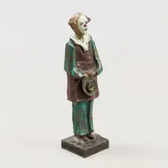 Jarkko Peltonen, Clown, partly painted/patinated bronze