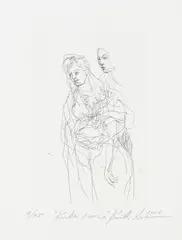 Kuutti Lavonen, Kaksi ?, etching