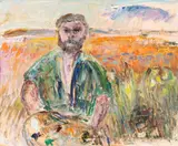 Taisto Ahtola, Self portrait, oil