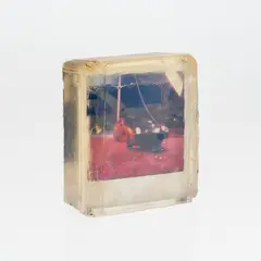 Anssi Kasitonni, Matkamuisto (Souvenir), Polaroid picture enbeded in acrylic
