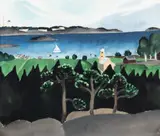 Greta Hällfors-Sipilä, Näkymä Suomenlinnaan (View to Suomenlinna), mixed media