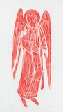 Ina Colliander, Angel, woodcut