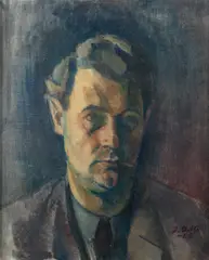 Ilmari Aalto, Self portrait, oil