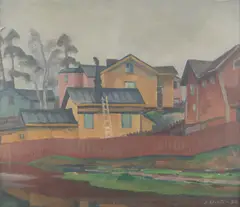 Ilmari Aalto, Häviävä Helsinki (Passing Helsinki), oil