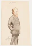 Albert Edelfelt, Portrait of Fredrik Ahlstedt, watercolour