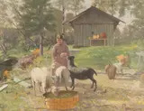 S.A. (Sigfrid August) Keinänen, Idyllic landsape, oil
