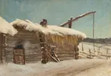 Hjalmar Munsterhjelm, Winter landscape, oil